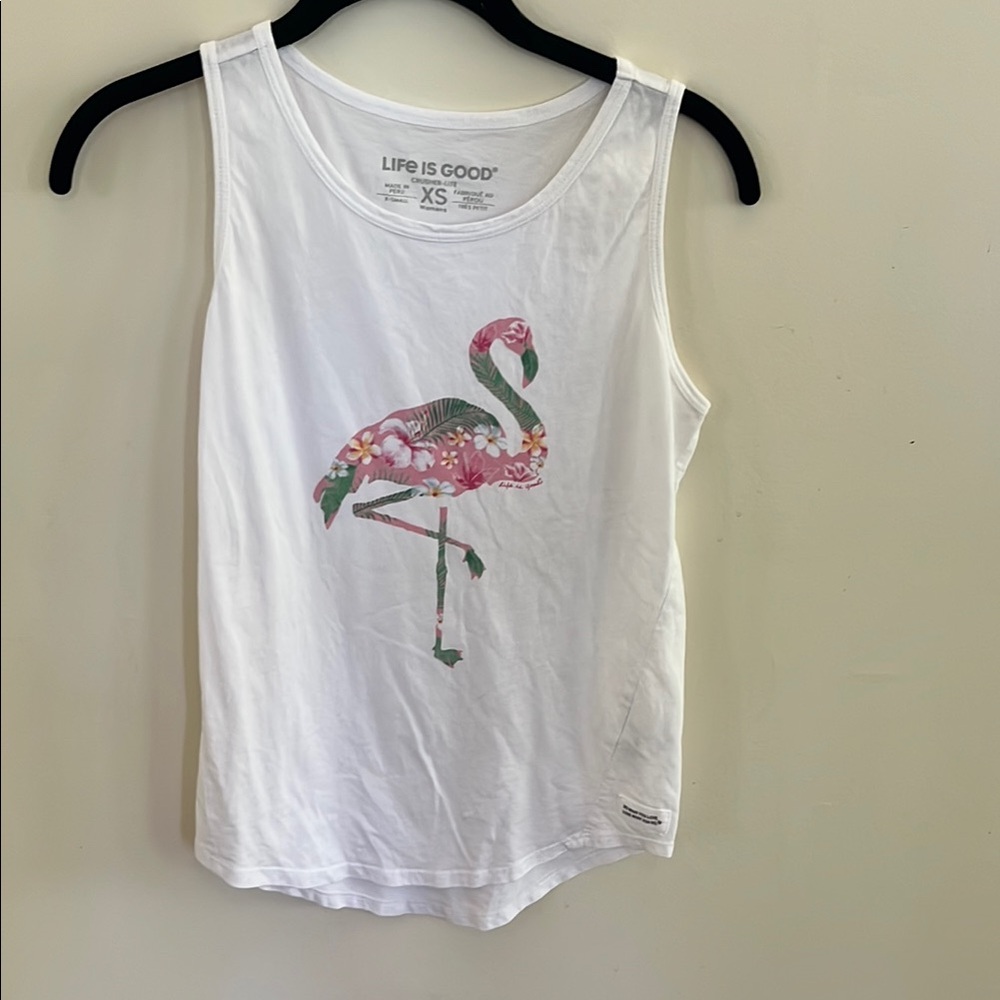 Life is Good Flamingo Tank Top